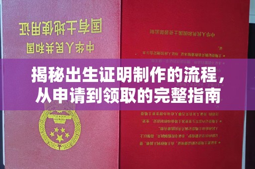 三穗揭秘出生证明制作的流程，从申请到领取的完整指南