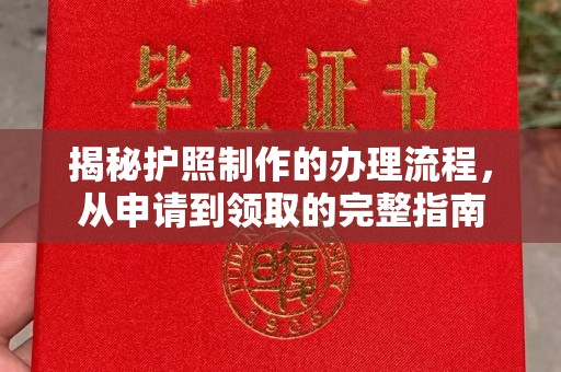三穗揭秘护照制作的办理流程，从申请到领取的完整指南