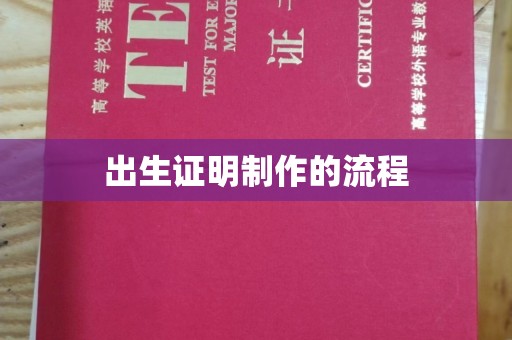 三穗出生证明制作的流程
