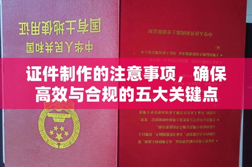三穗证件制作的注意事项，确保高效与合规的五大关键点